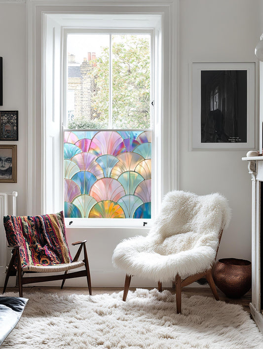 Privacy Window Film, Privacy Window Film Green, Privacy Window Film Stained Glass, Window Film Privacy, Window Film For Bathroom Creative Windows