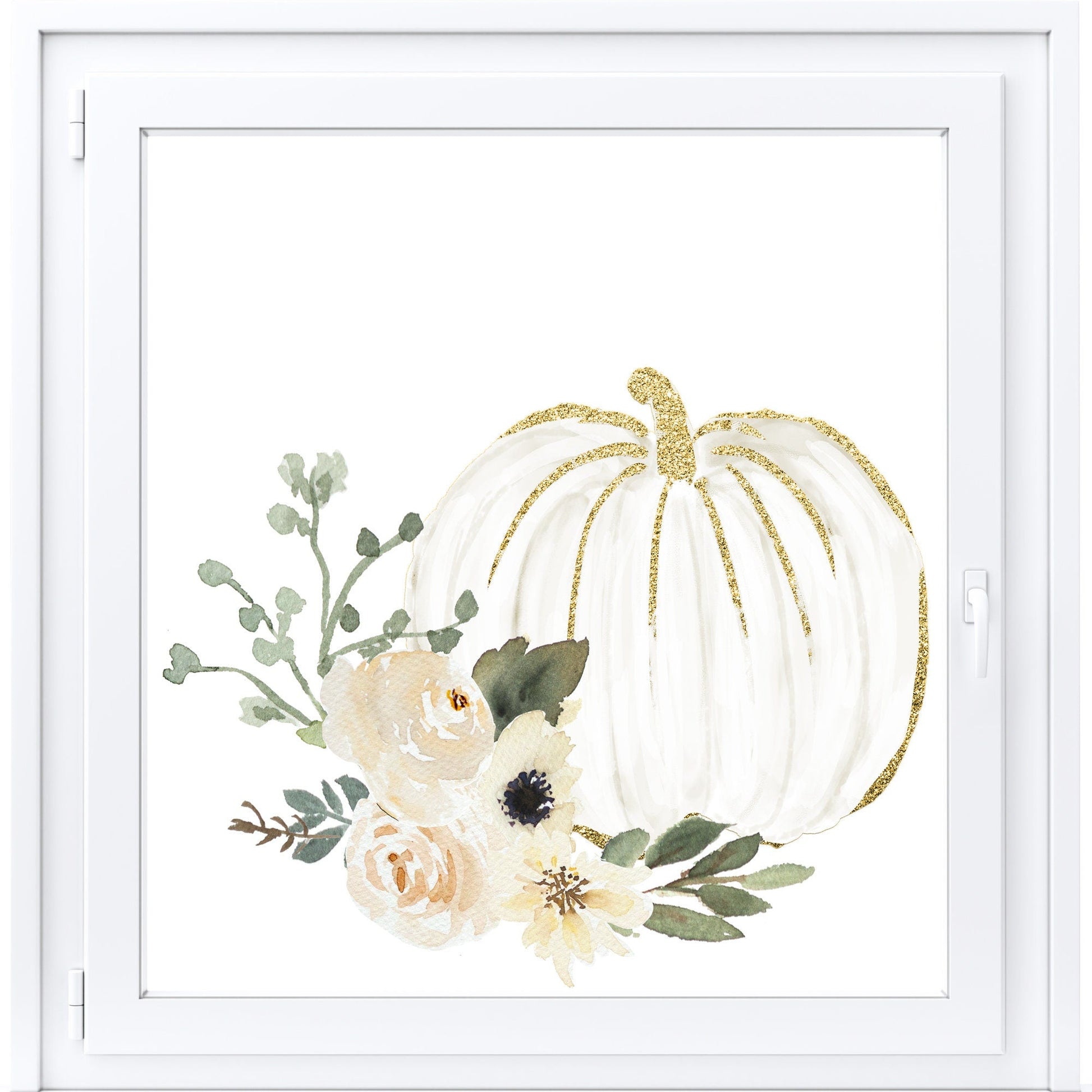 Pumpkin Window Sticker Creative Windows