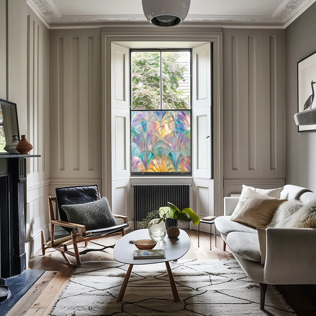 Traves Stained Glass Window Film For Privacy Creative Windows