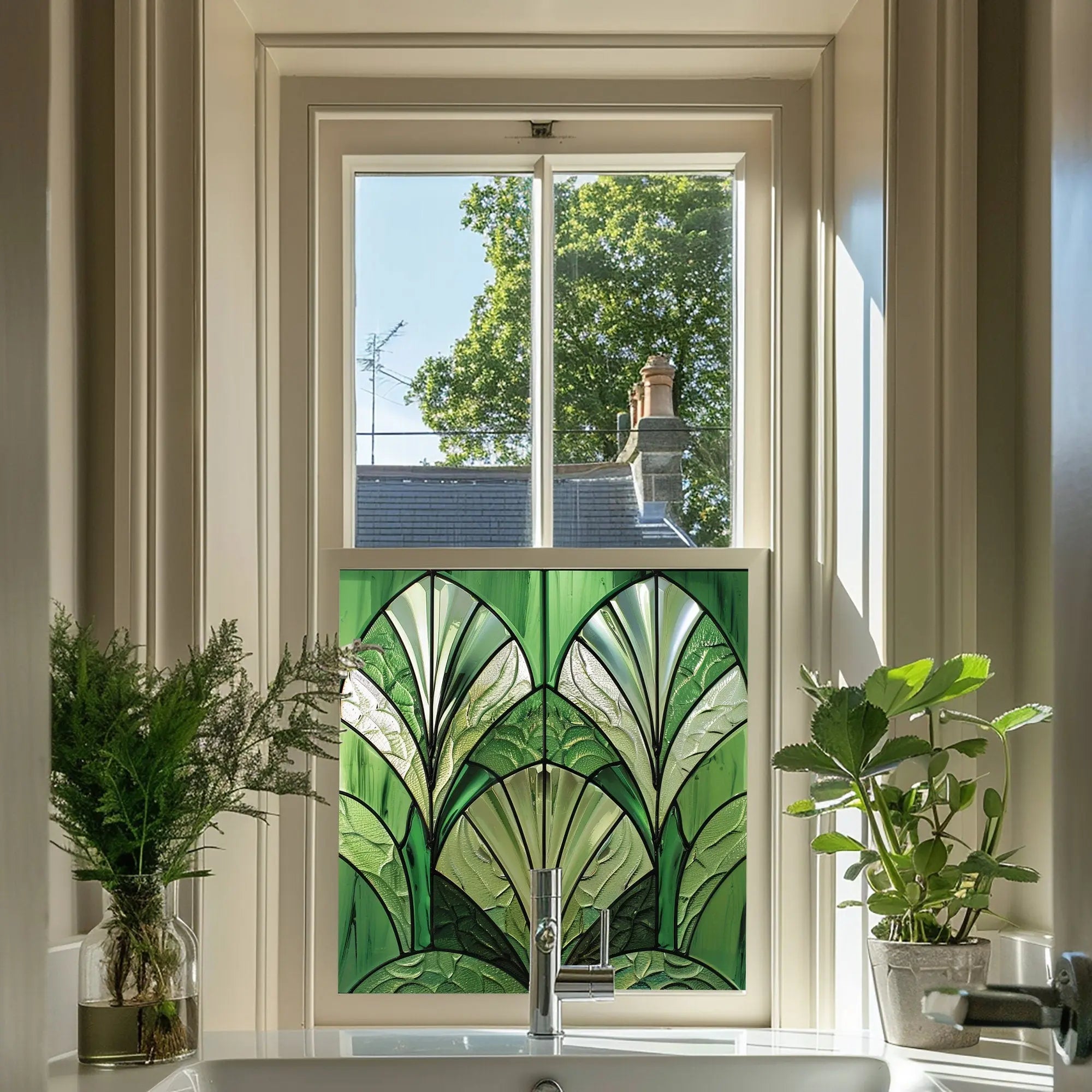 Sepino Privacy Stained Glass Window Film Creative Windows