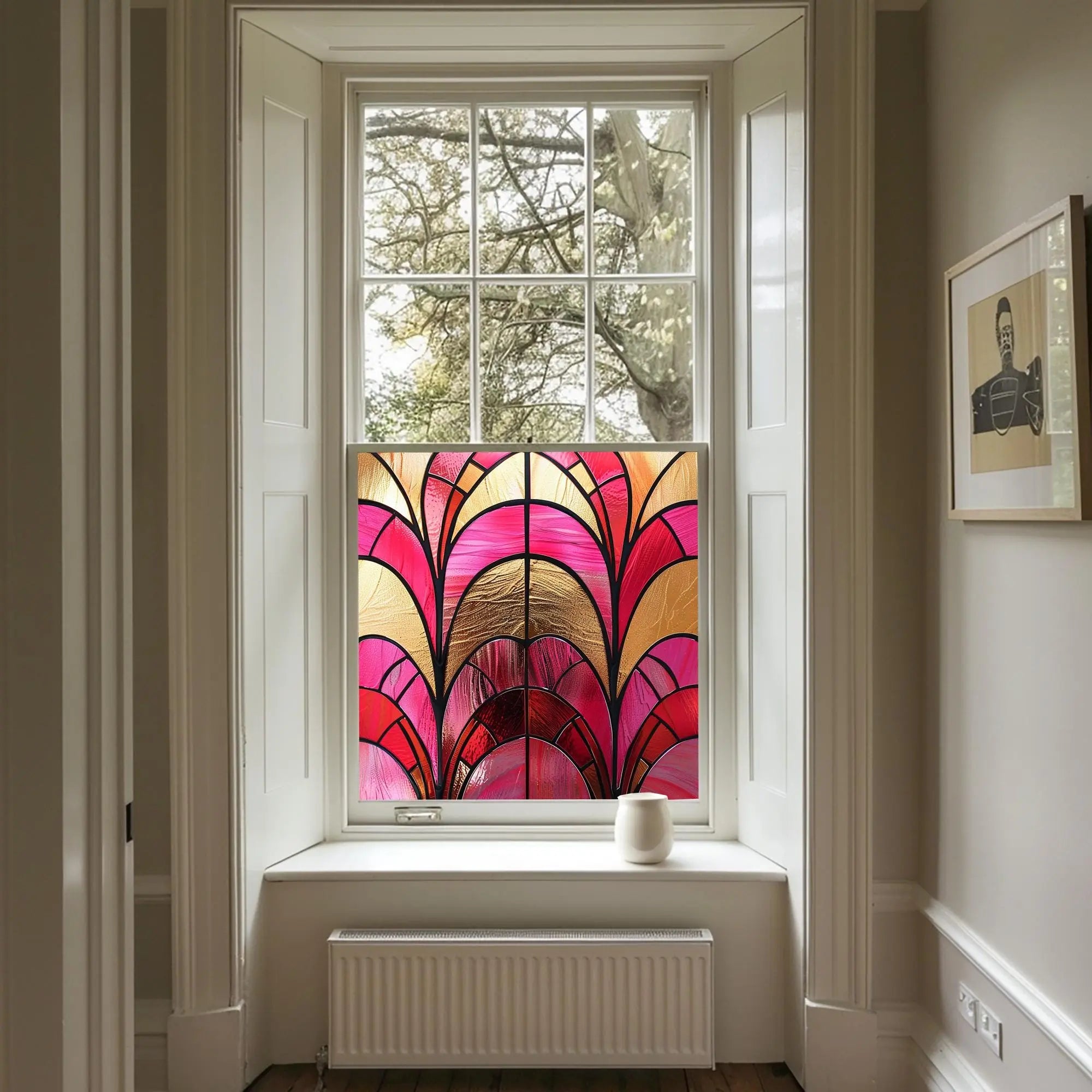 Novellara Stained Glass Privacy Window Film Creative Windows