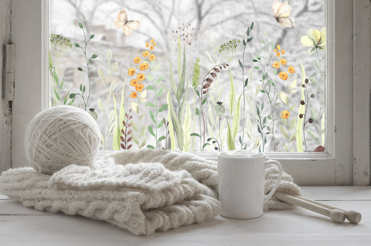 Carpi Floral Privacy Decorative Window Film Border Creative Windows