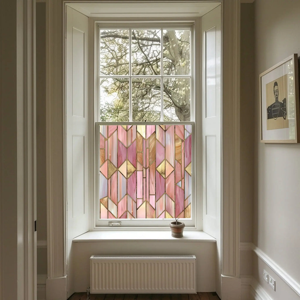 Romeno Privacy Stained Glass Window Film Creative Windows