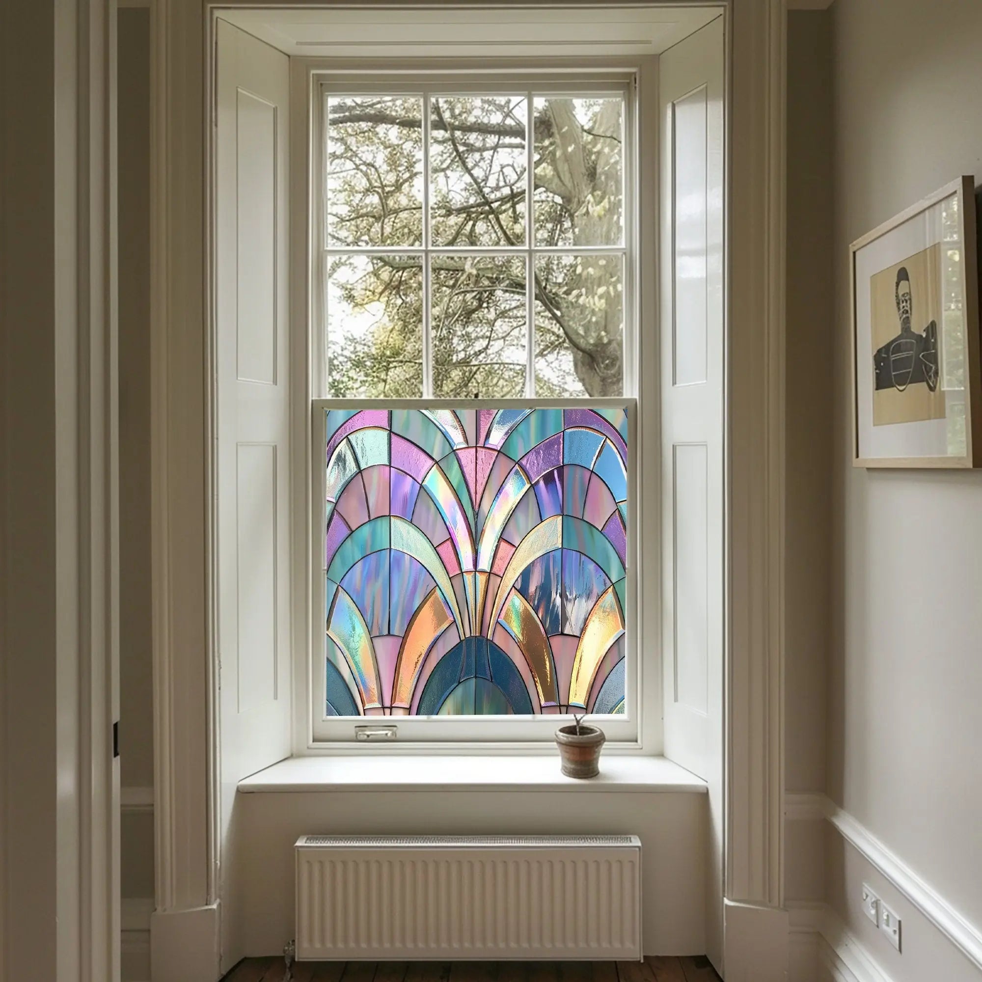 Merate Stained Glass Privacy Window Film Creative Windows