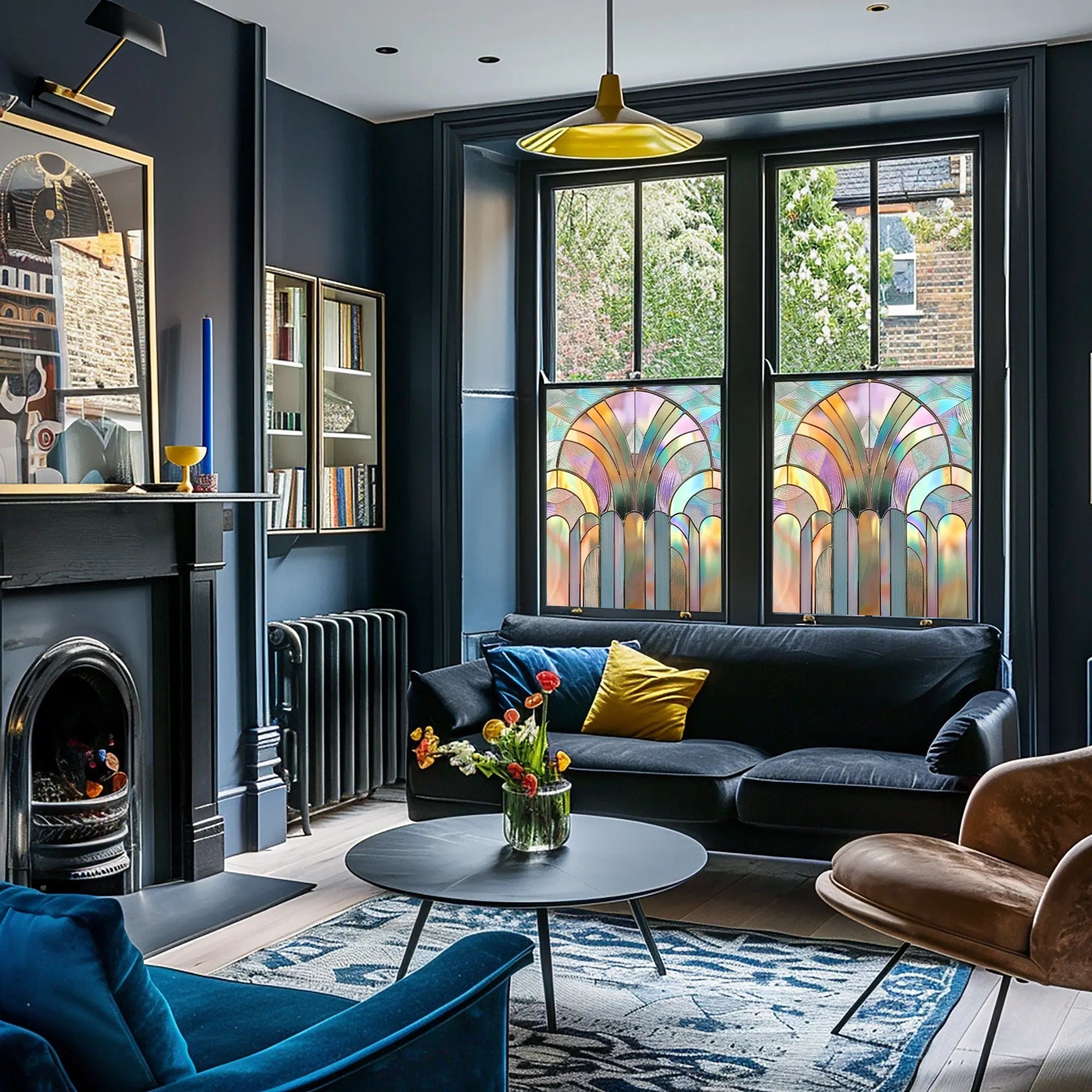 Mergozzo Stained Glass Window Film For Privacy Creative Windows