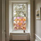 Stained Glass Privacy Window Film Pink Fan Creative Windows