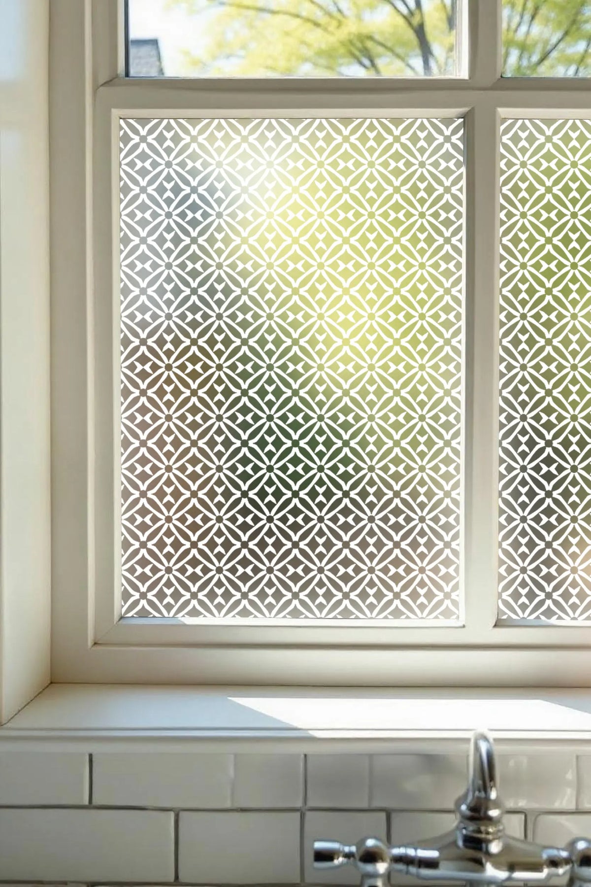Privacy Window Film – Decorative Geometric Glass Film