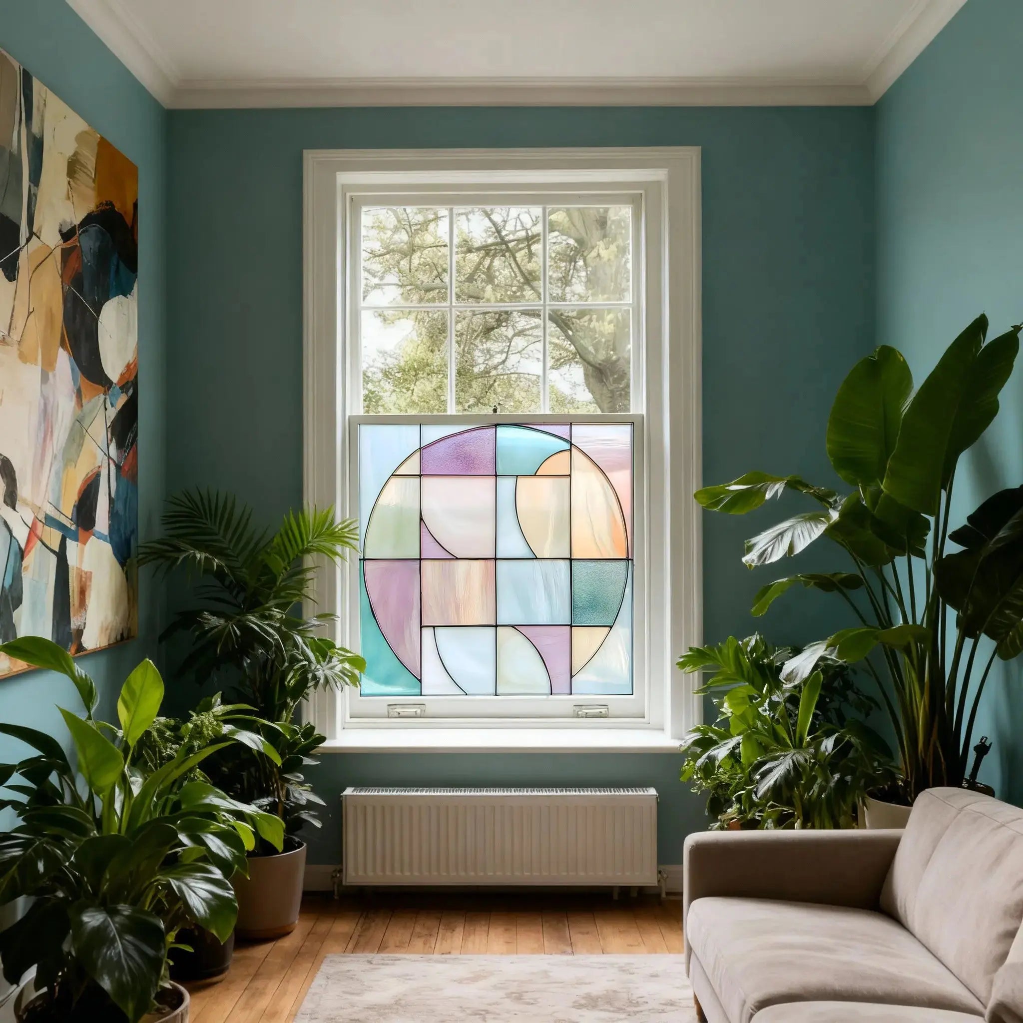 Cornaredo Stained Glass Privacy Window Film Creative Windows