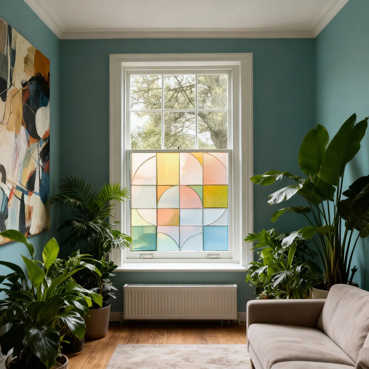 Corniglio Stained Glass Privacy Window Film Creative Windows