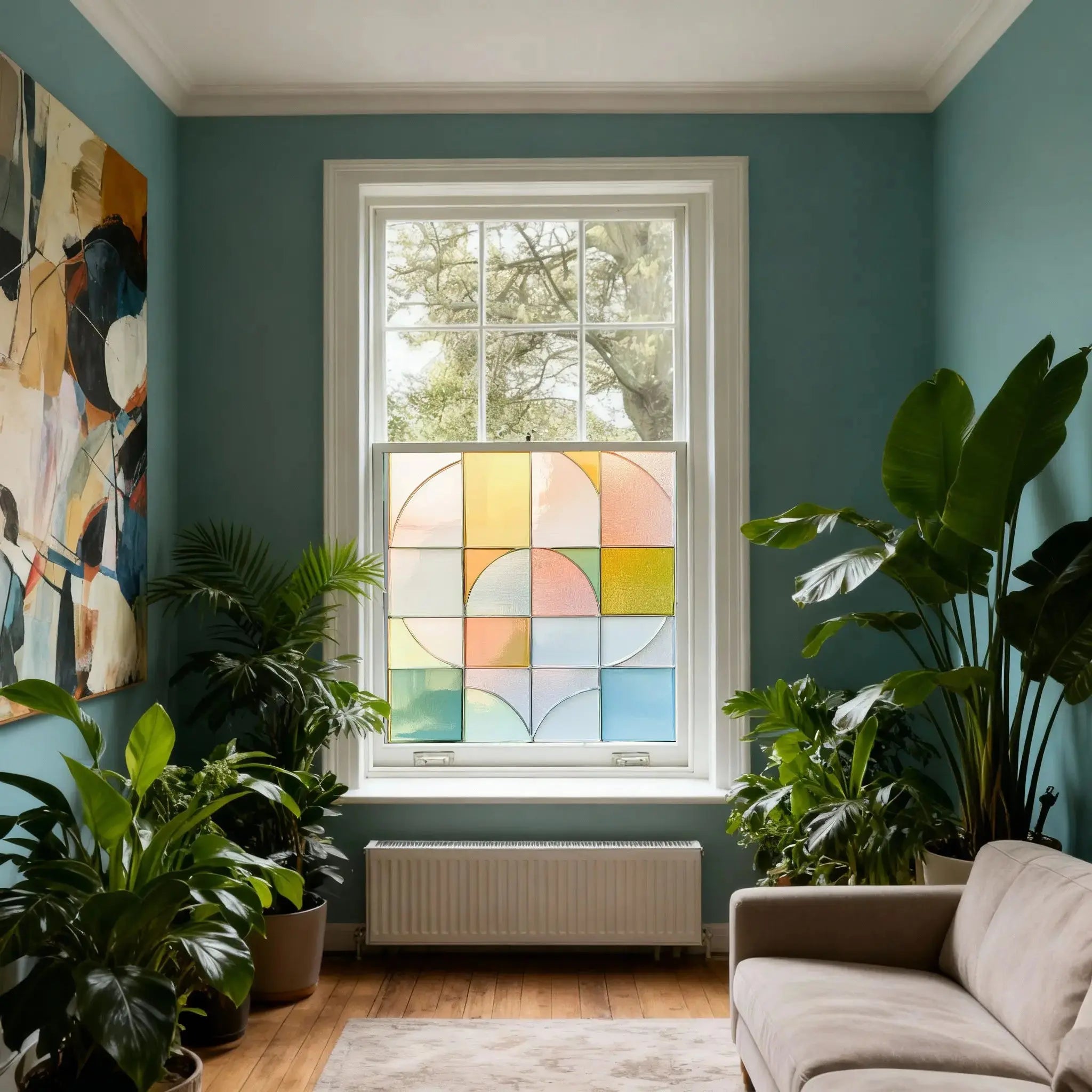 Corniglio Stained Glass Privacy Window Film Creative Windows