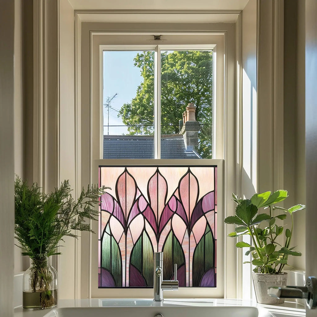 Jerzu Privacy Stained Glass Window Film Creative Windows