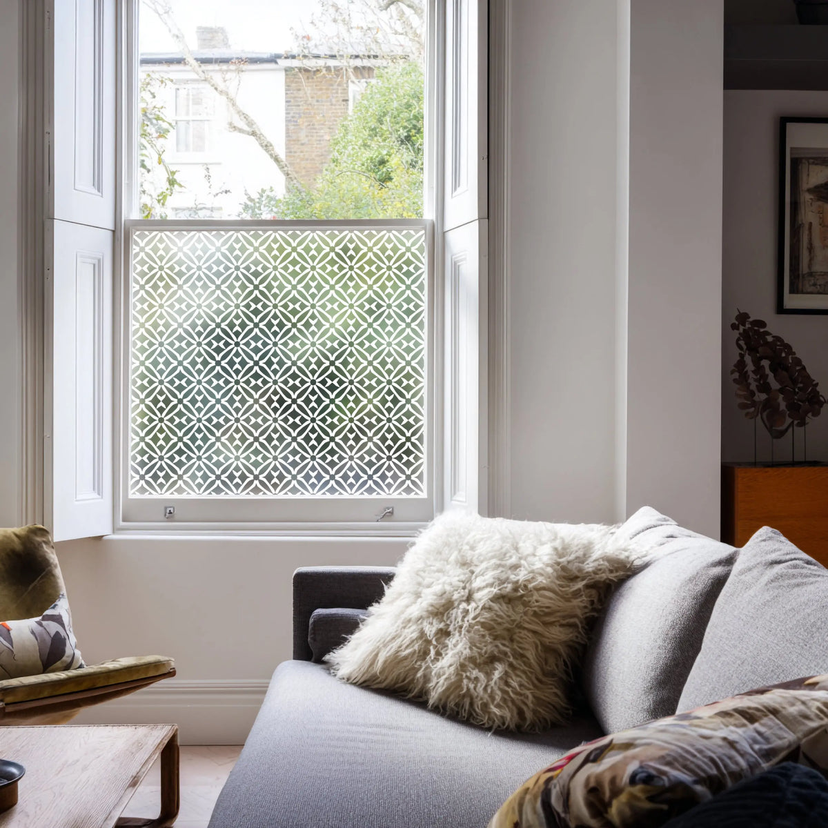 Privacy Window Film – Decorative Geometric Glass Film