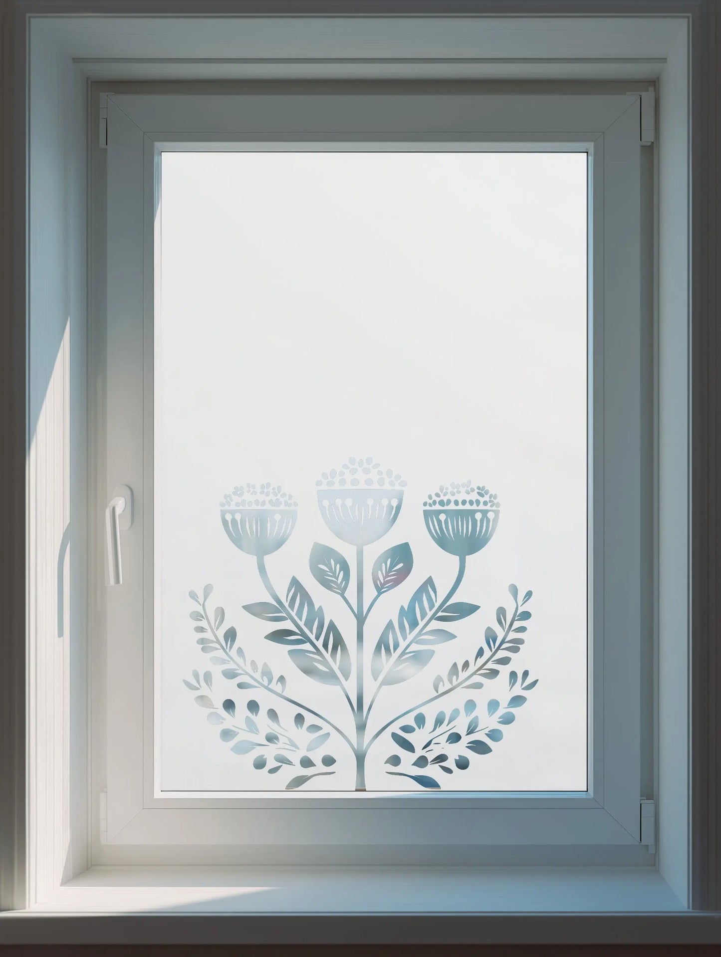 Corrido Frosted Privacy Cut Out Floral Window Film Creative Windows