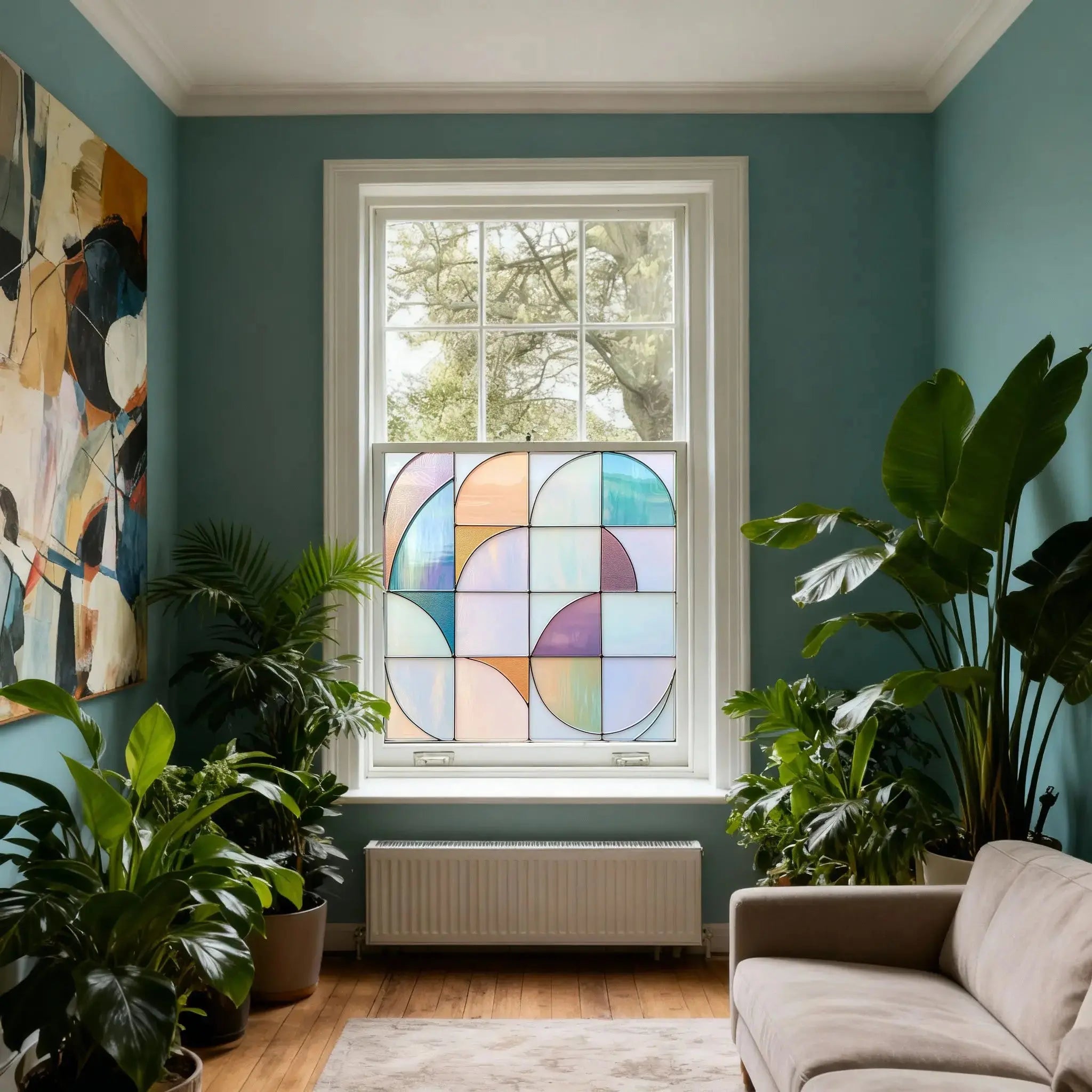 Correzzana Stained Glass Privacy Window Film Creative Windows
