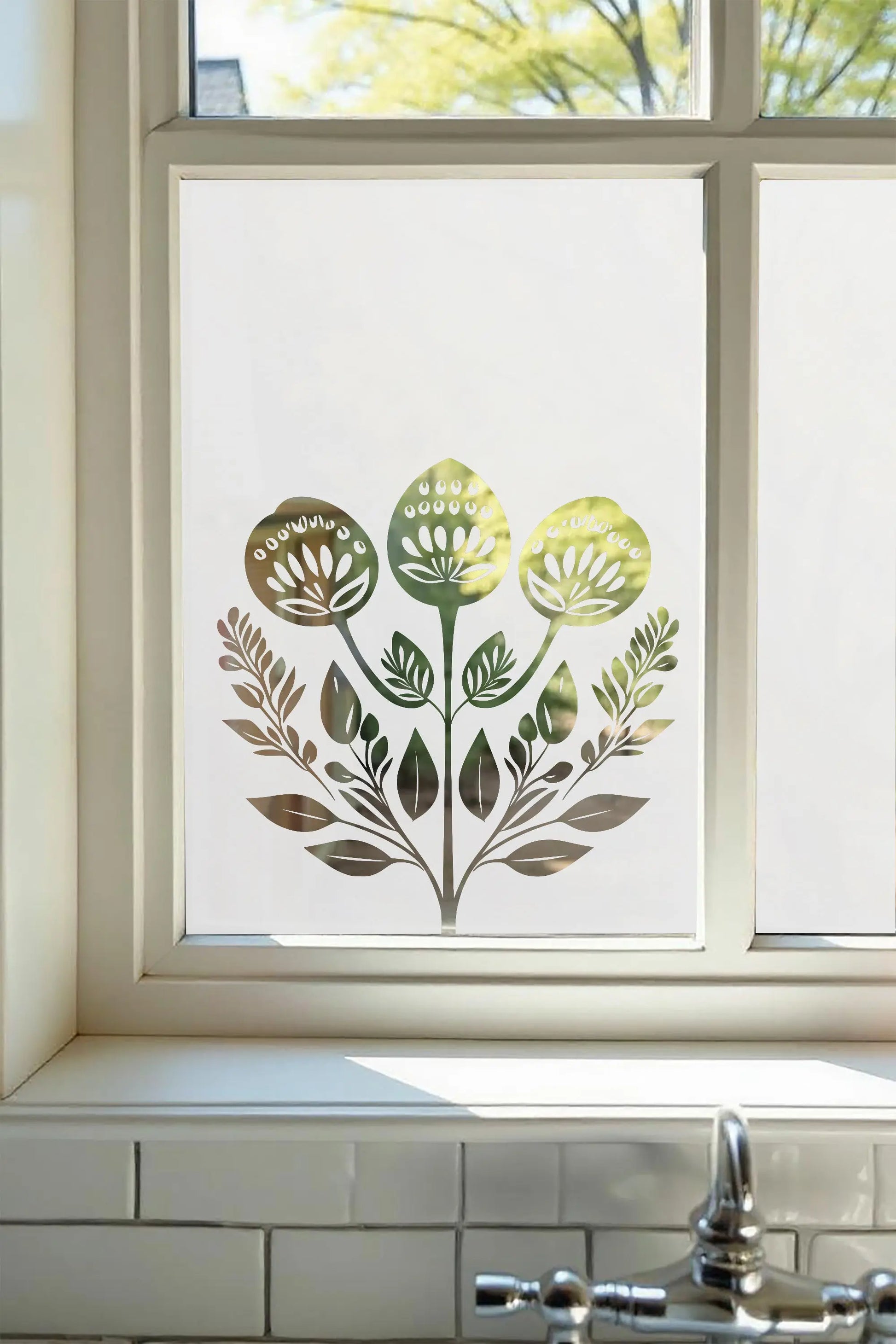Corropoli Contemporary Cut Out Frosted Window Film Creative Windows