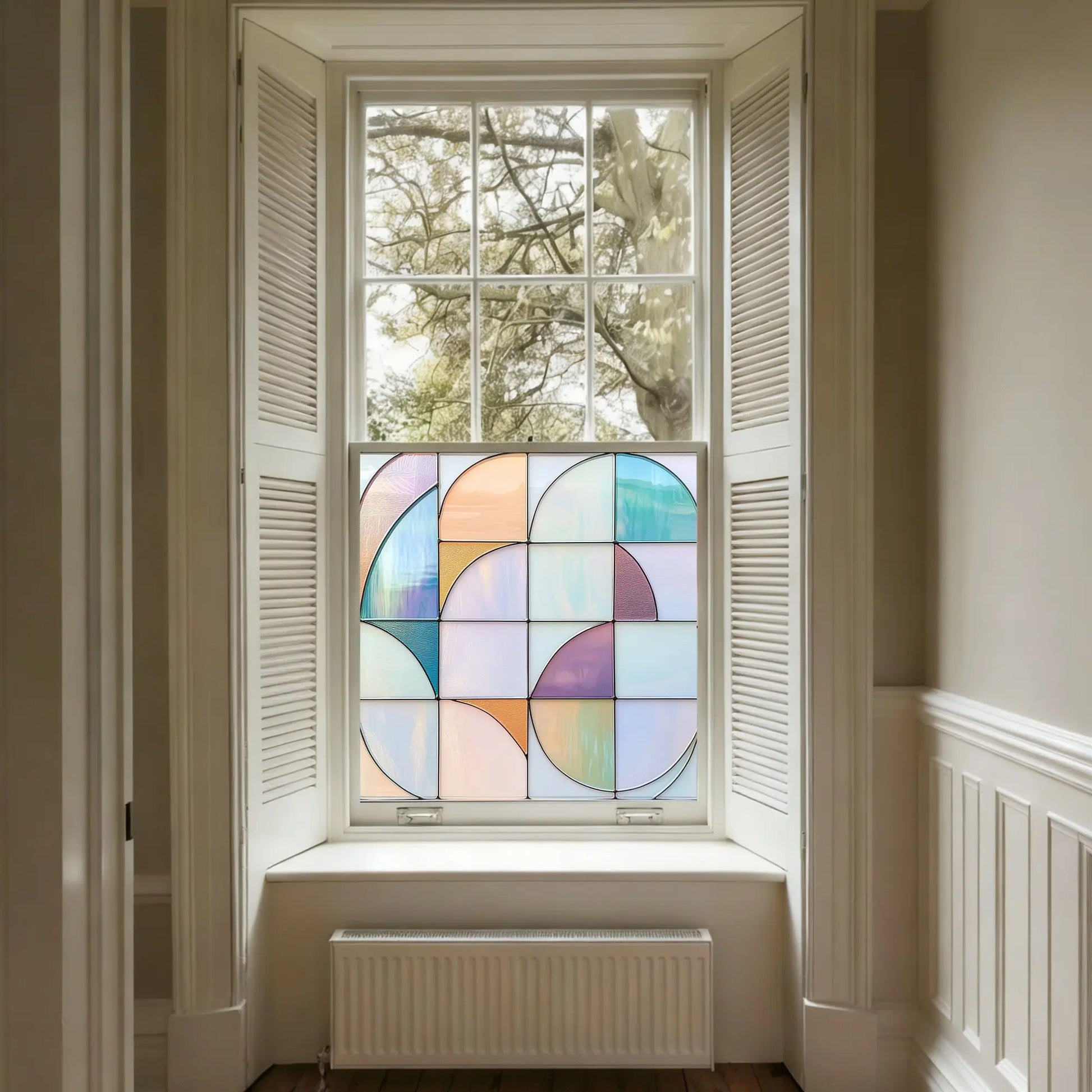 Correzzana Stained Glass Privacy Window Film Creative Windows