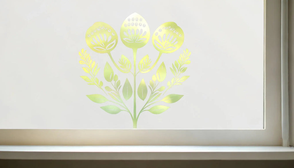 Corropoli Contemporary Cut Out Frosted Window Film Creative Windows