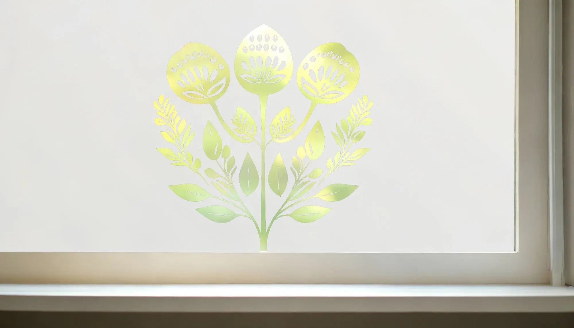 Corropoli Contemporary Cut Out Frosted Window Film Creative Windows