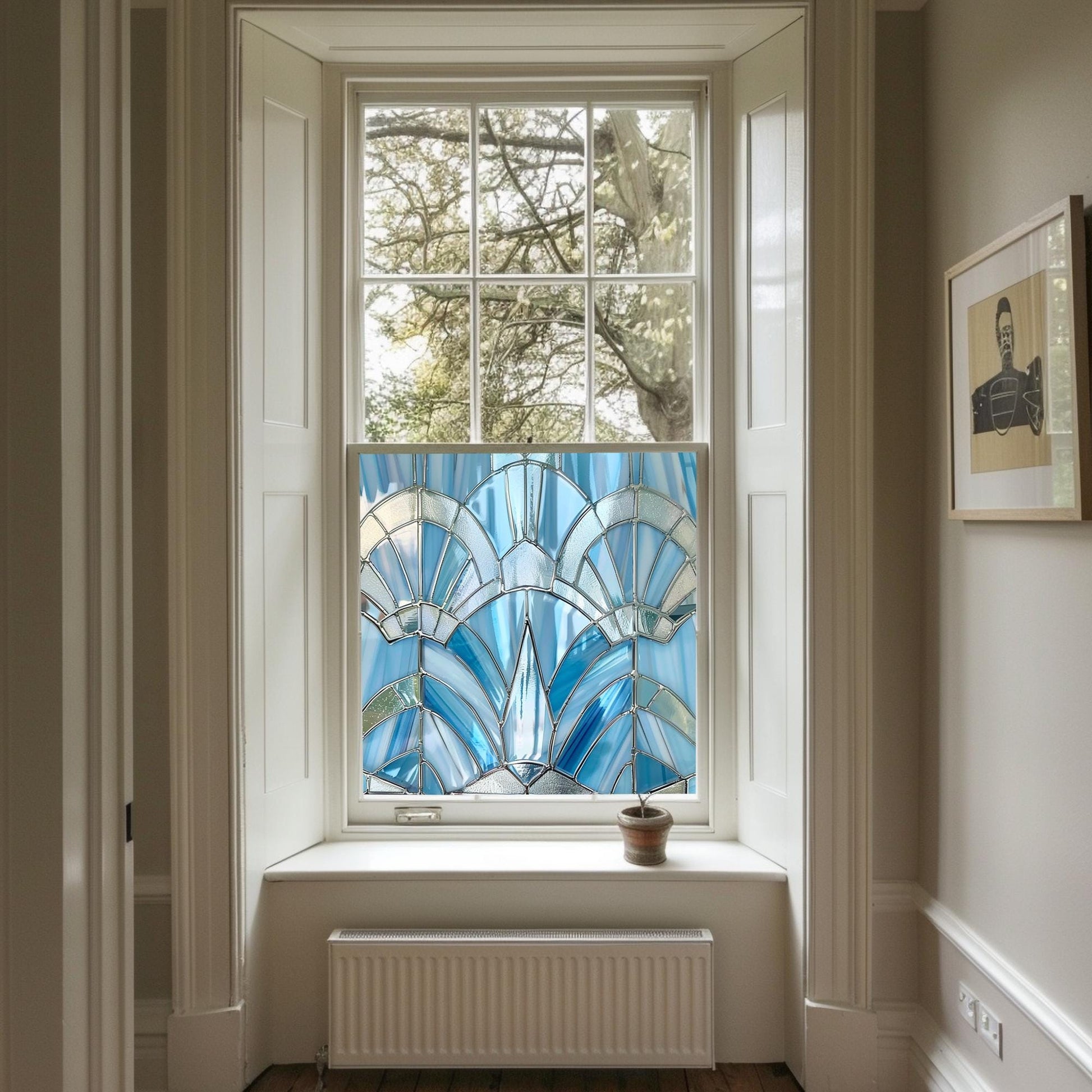 Art Deco Window Film, Privacy Window Film, Window Film, Decorative Window Film, Patterned Window Film, Coloured Window Film, Stained Glass Creative Windows