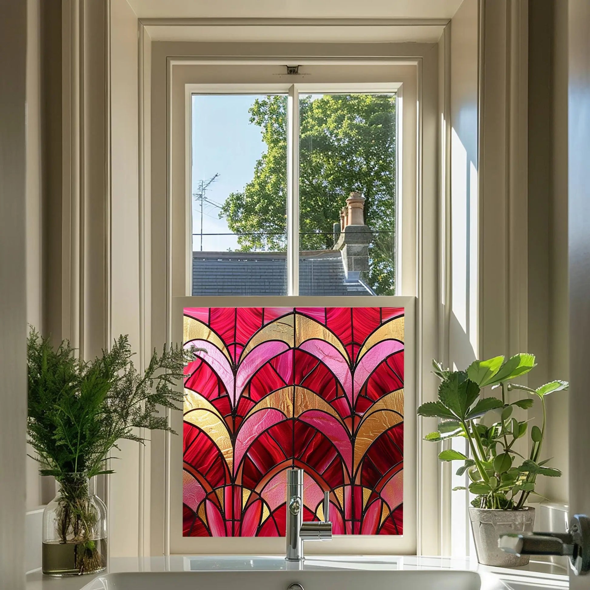 Nuoro Stained Glass Privacy Window Film Creative Windows