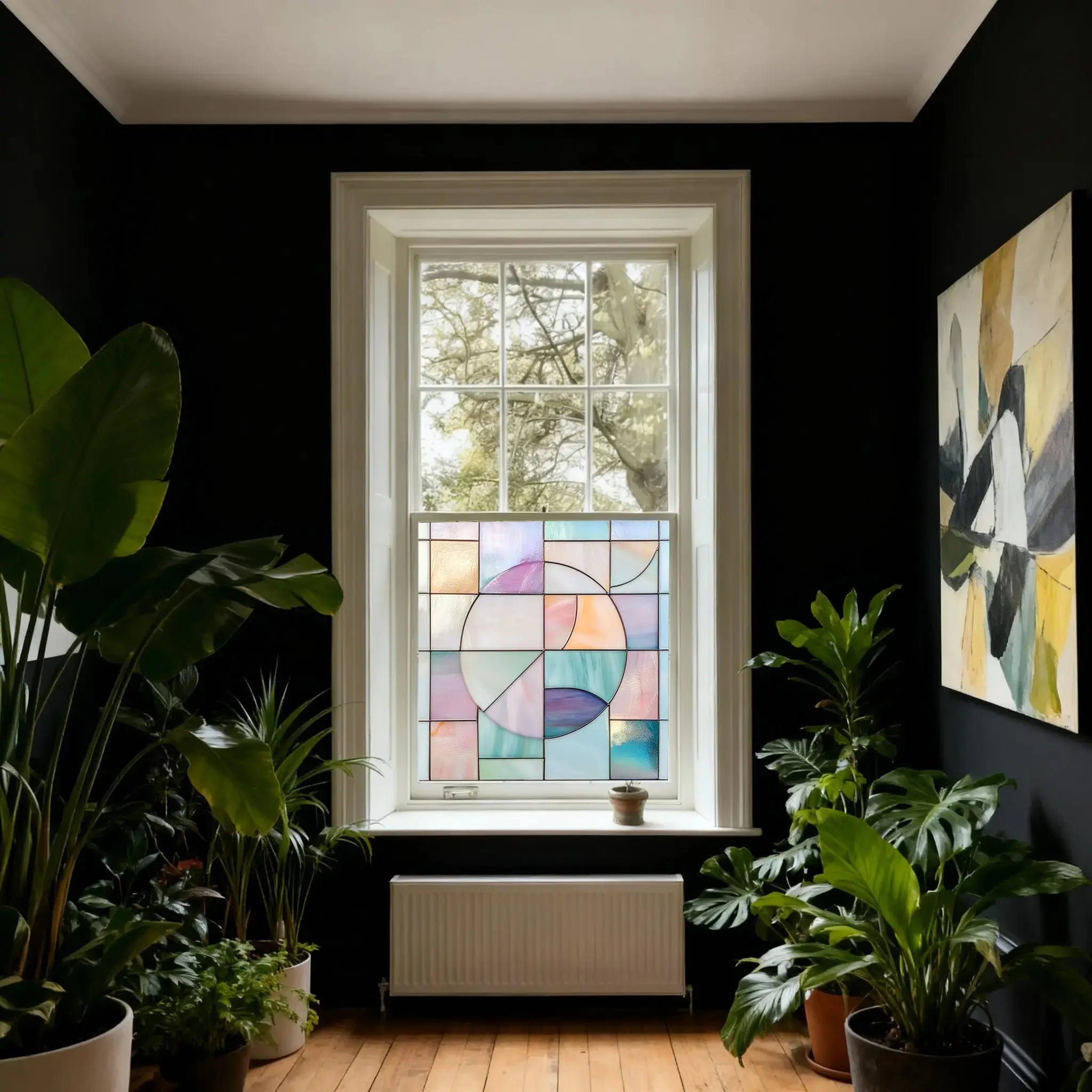 Correzzola Stained Glass Privacy Window Film Creative Windows