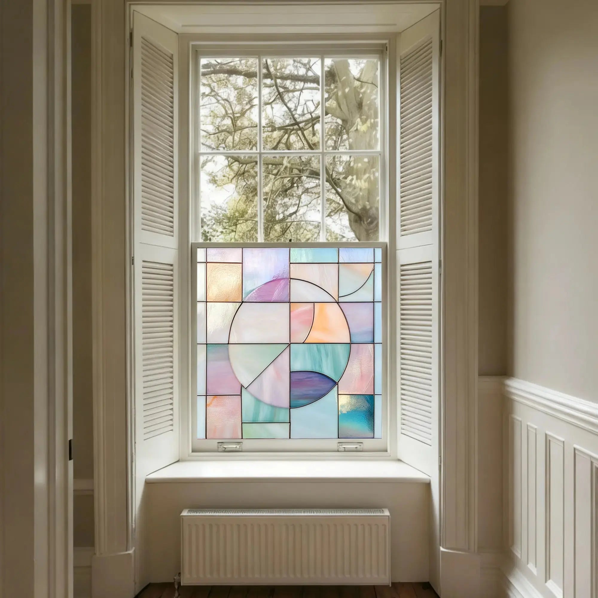 Correzzola Stained Glass Privacy Window Film Creative Windows