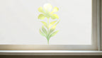 Corsico Frosted Window Film, Floral Privacy Film with Cut-Out Design Creative Windows