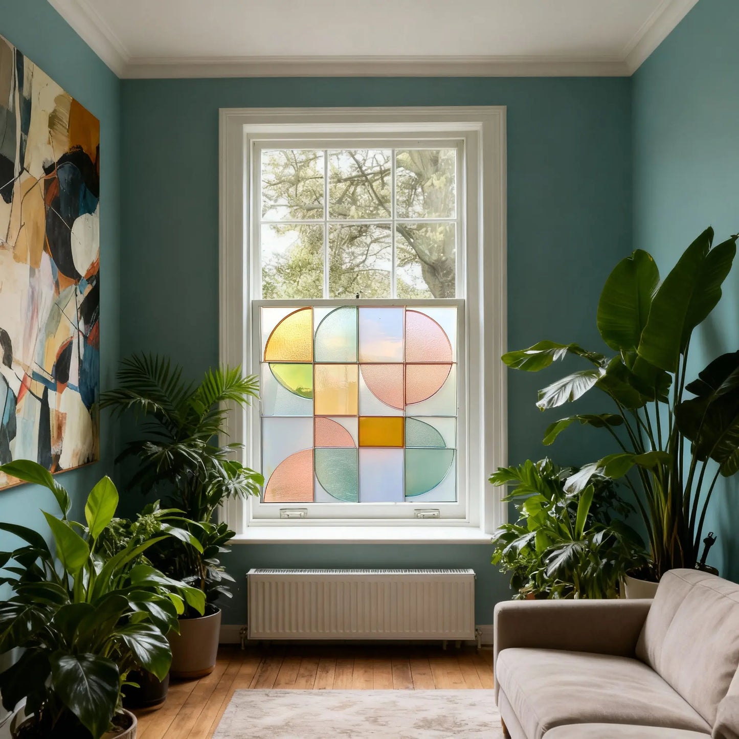 Cori Stained Glass Privacy Window Film Creative Windows