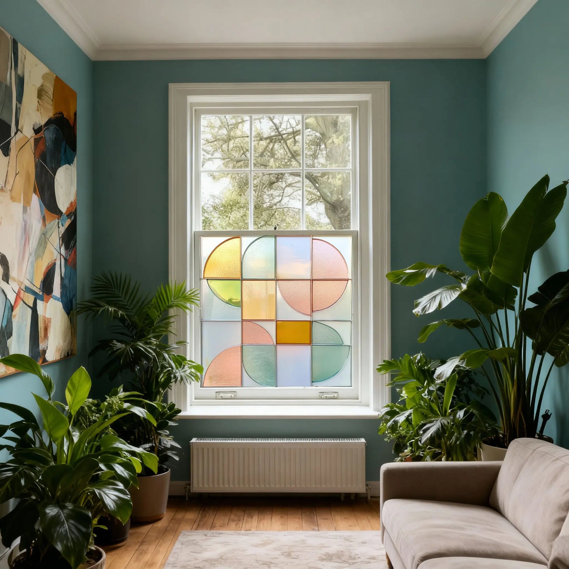 Cori Stained Glass Privacy Window Film Creative Windows