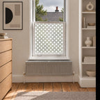 Privacy Window Film Geometric Diamond Pattern Frosted Glass Film