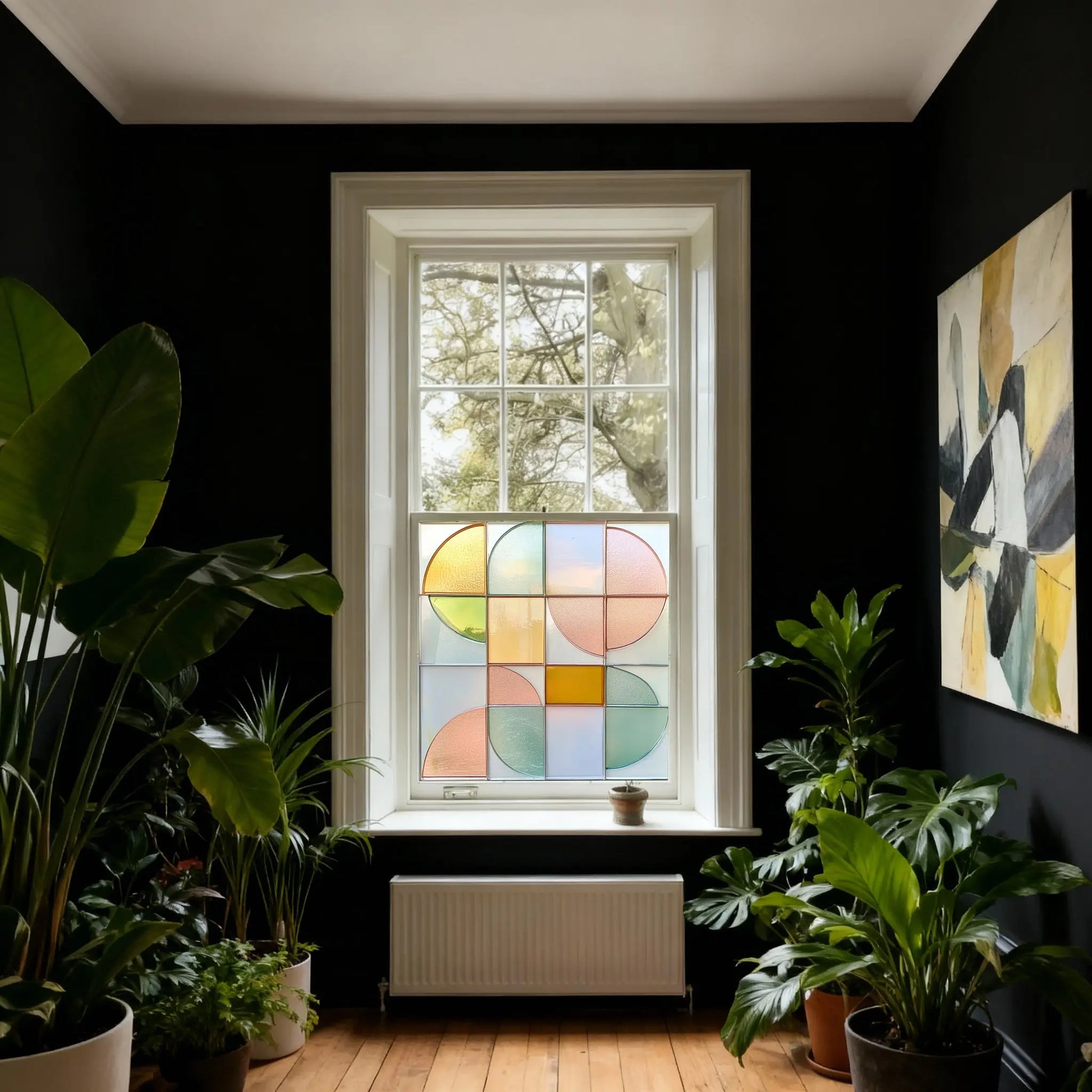 Cori Stained Glass Privacy Window Film Creative Windows