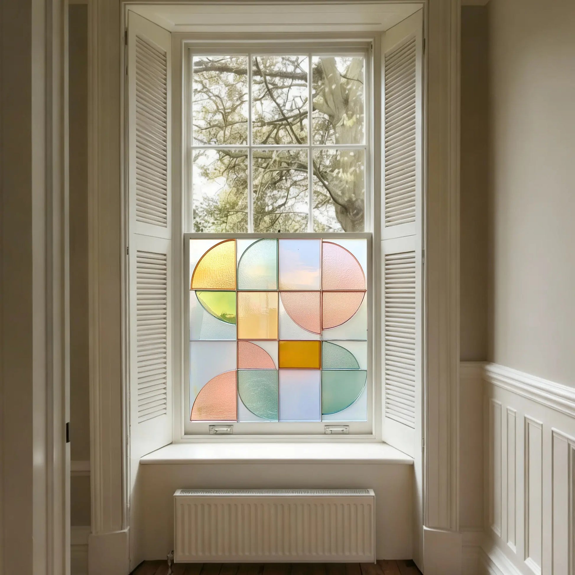 Cori Stained Glass Privacy Window Film Creative Windows