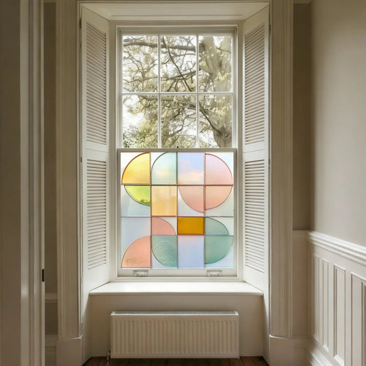 Cori Stained Glass Privacy Window Film Creative Windows