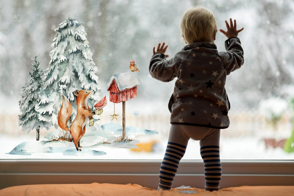 Bring the Magic Home, Christmas Scene Window Sticker Creative Windows