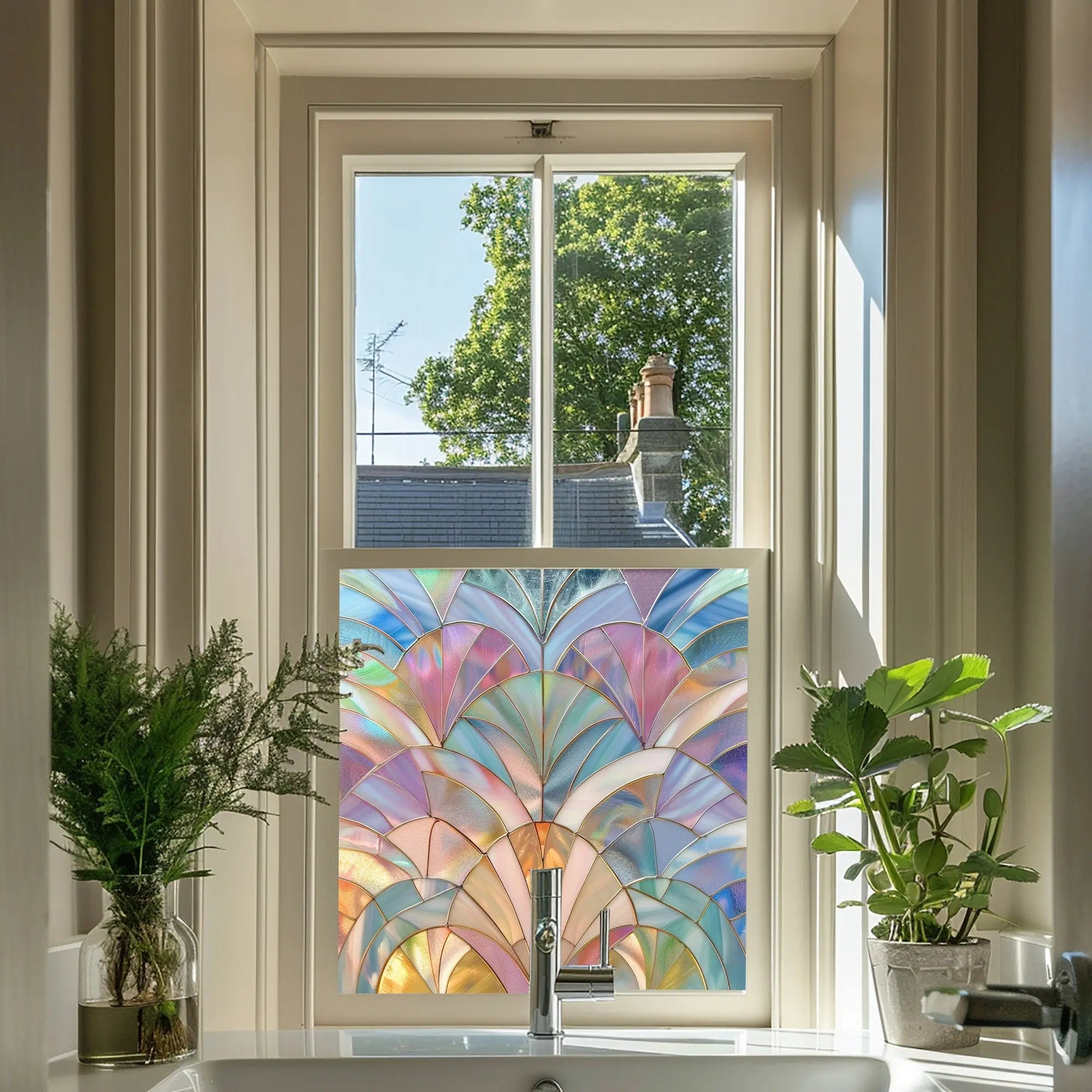 Tusa Stained Glass Widow Film Creative Windows