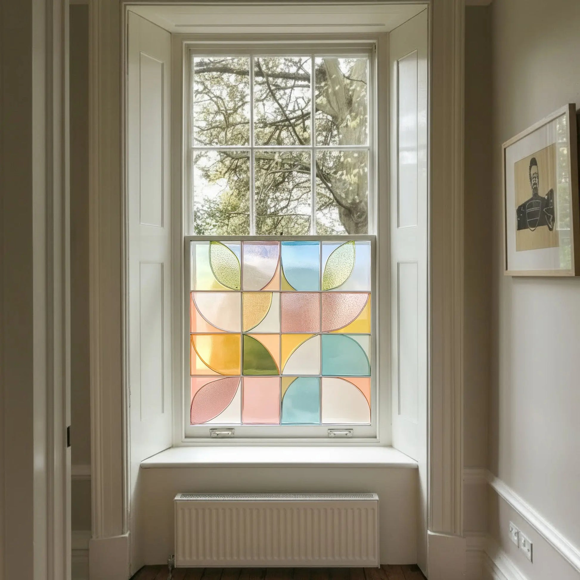 Corfinio Stained Glass Privacy Window Film Creative Windows