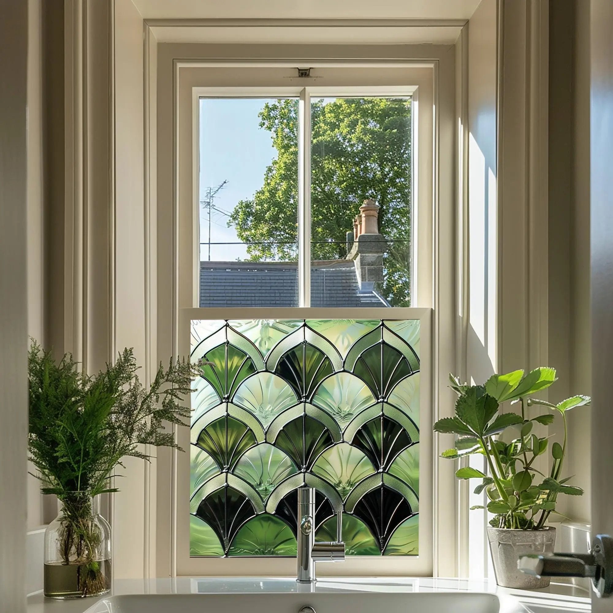 Assemini Stained Glass Privacy Window Film Creative Windows
