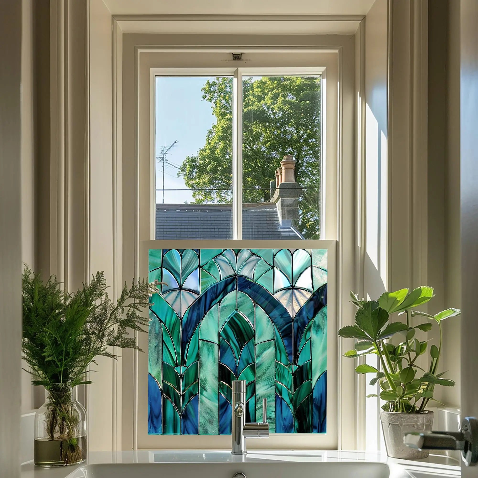 Zaragoza Art Deco Stained Glass Window Film Creative Windows