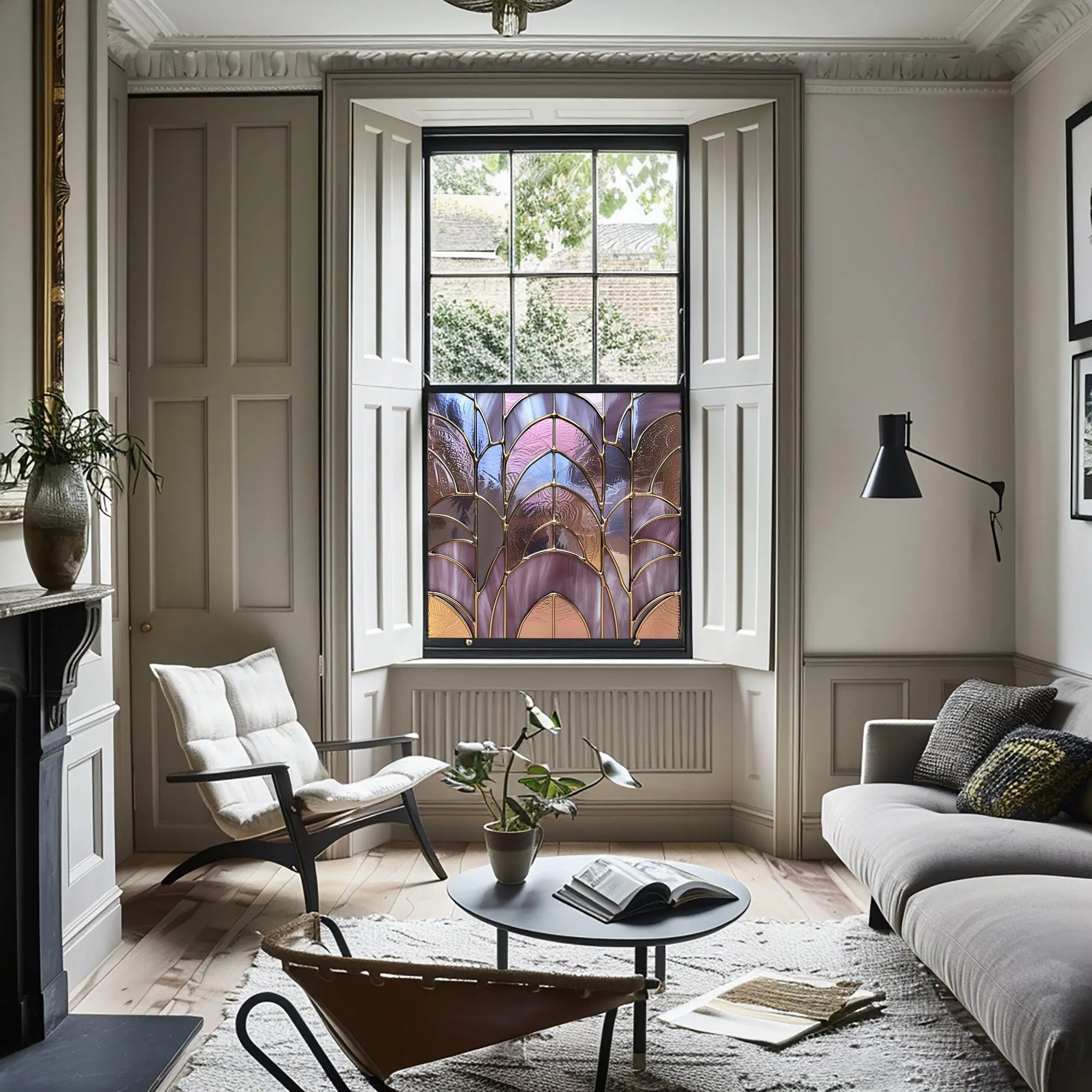 Zocca Privacy Stained Glass Window Film Creative Windows