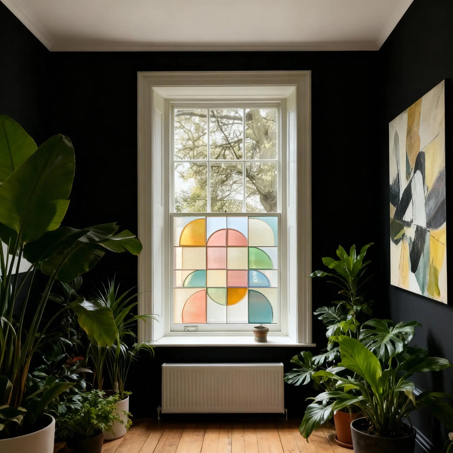 Coredo Stained Glass Privacy Window Film Creative Windows