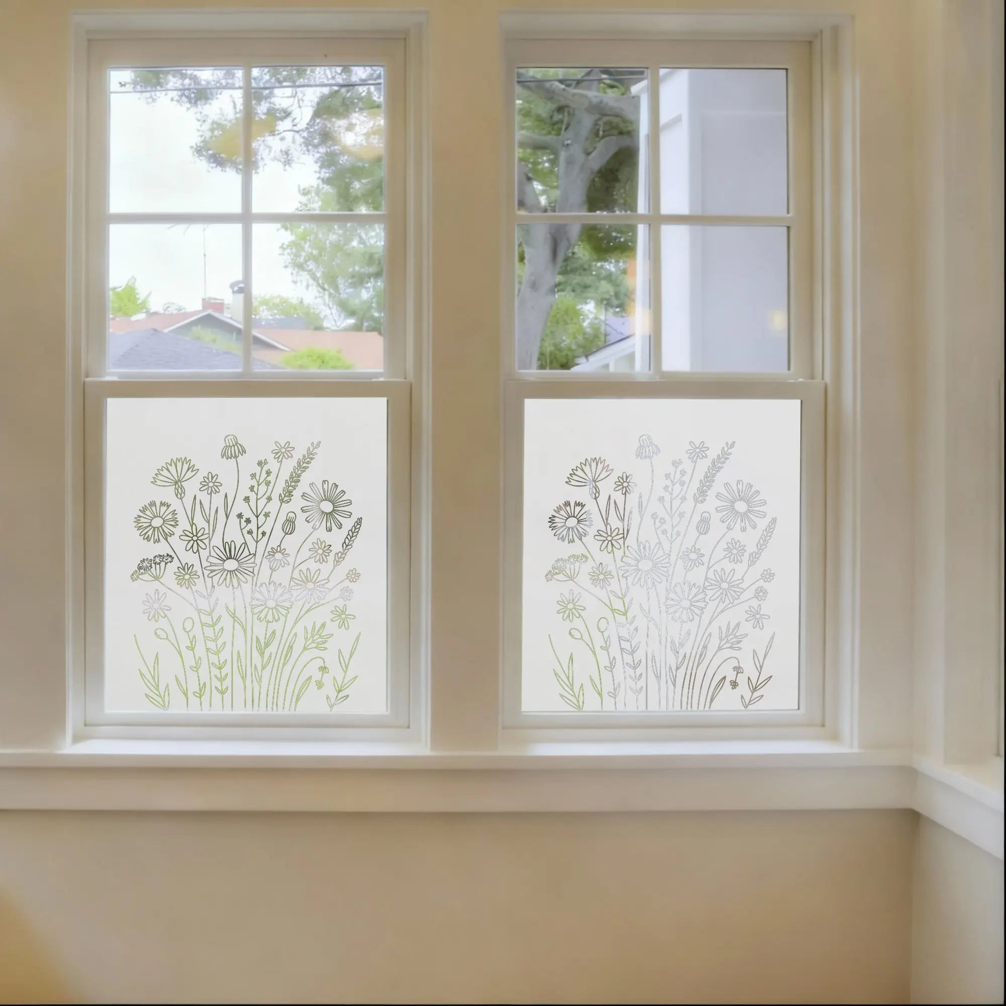 Corleone Contemporary Frosted Privacy Window Film Creative Windows