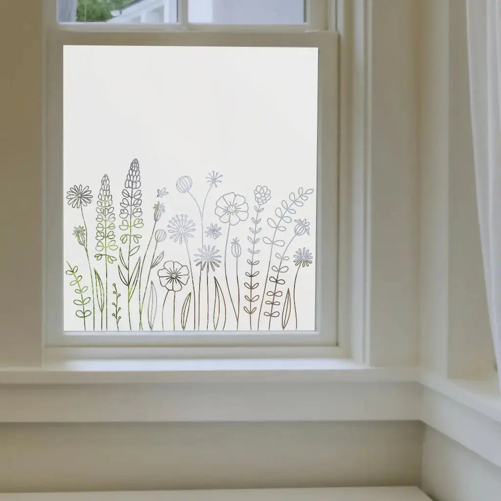 Cormano Frosted Privacy Floral Window Film Creative Windows