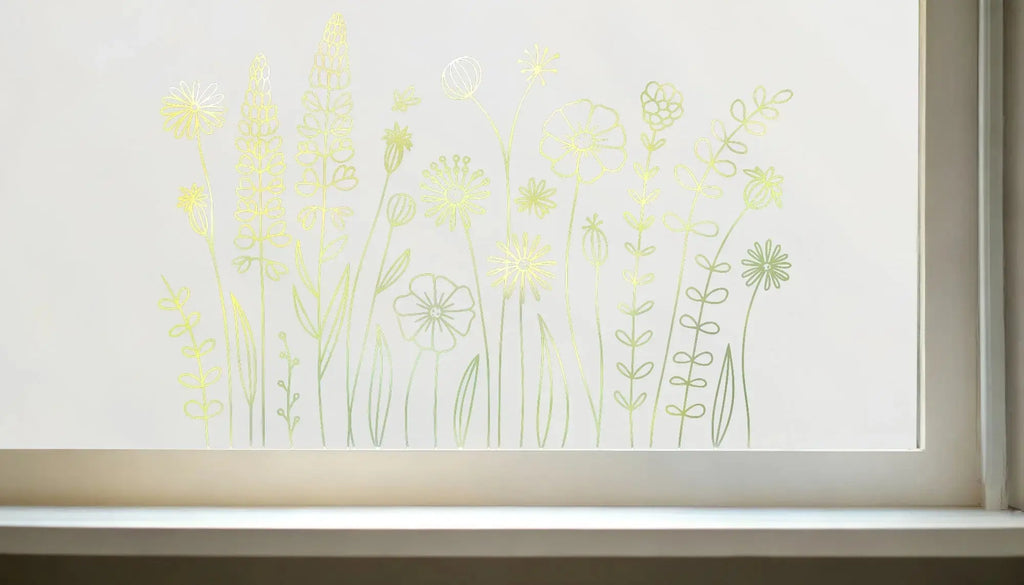 Cormano Frosted Privacy Floral Window Film Creative Windows
