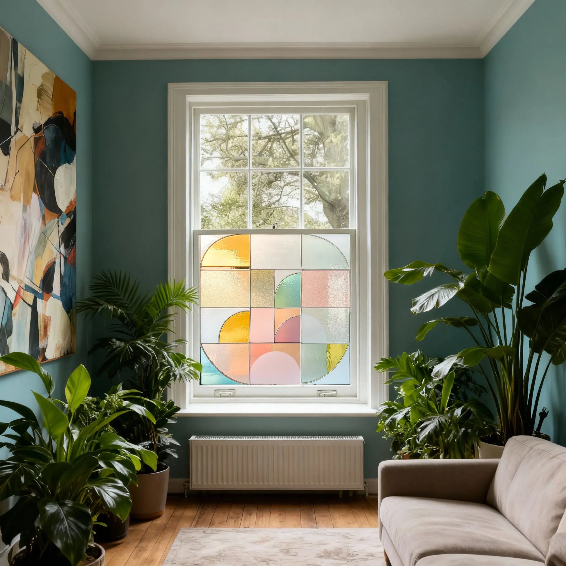 Cordignano Stained Glass Privacy Window Film Creative Windows