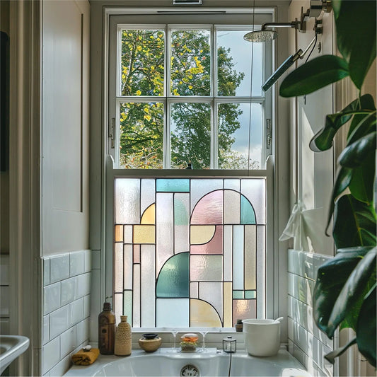 Arcade Stained Glass Privacy Window Film Creative Windows