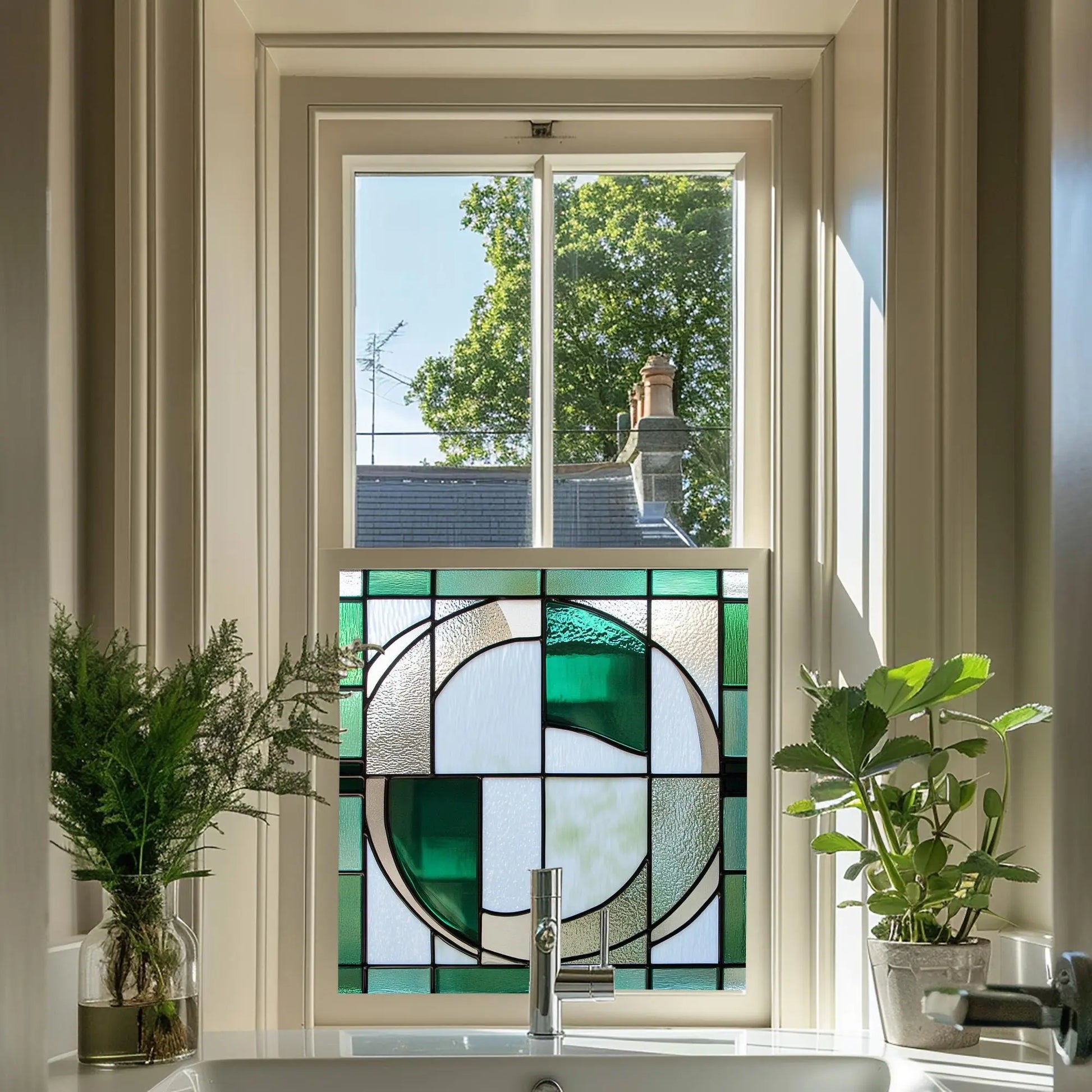 Ivrea Privacy Stained Glass Window Film Creative Windows