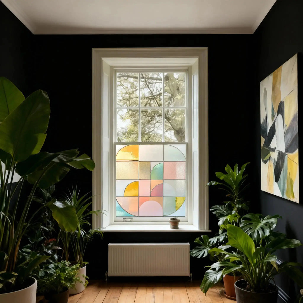 Cordignano Stained Glass Privacy Window Film Creative Windows