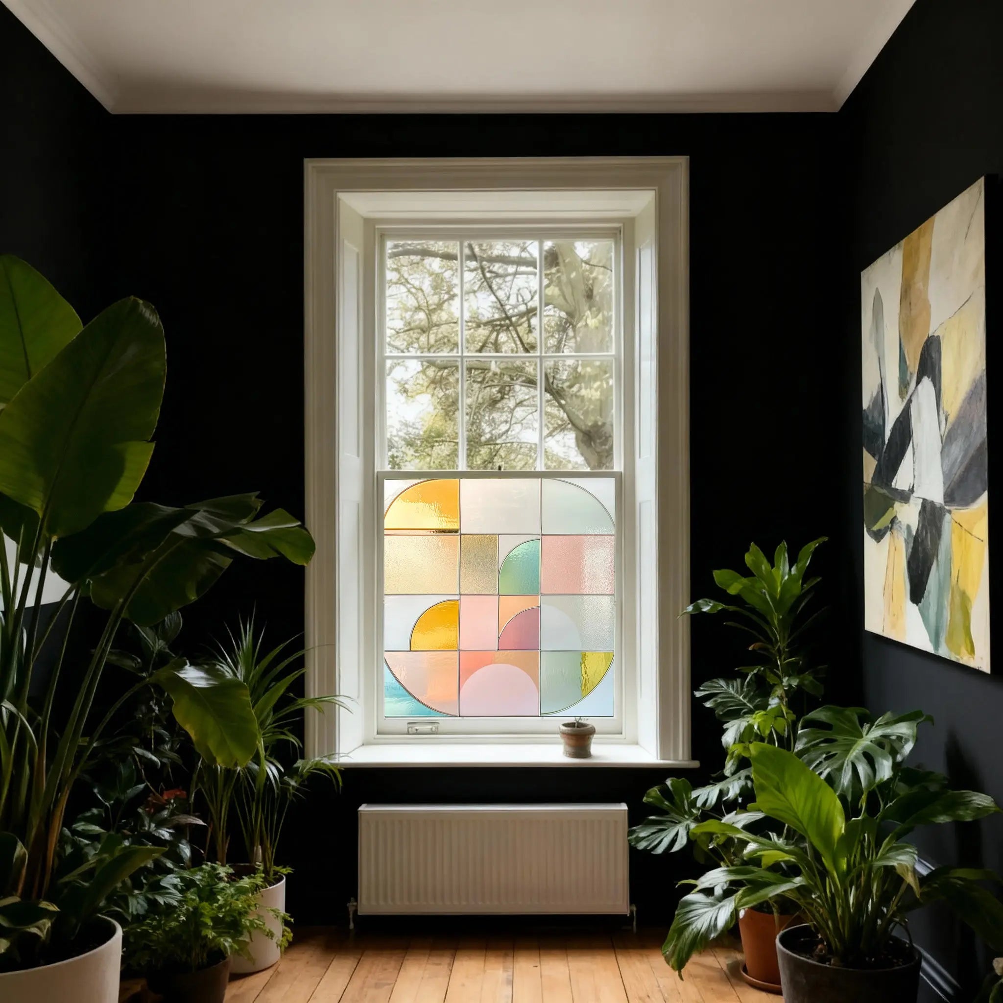 Cordignano Stained Glass Privacy Window Film Creative Windows