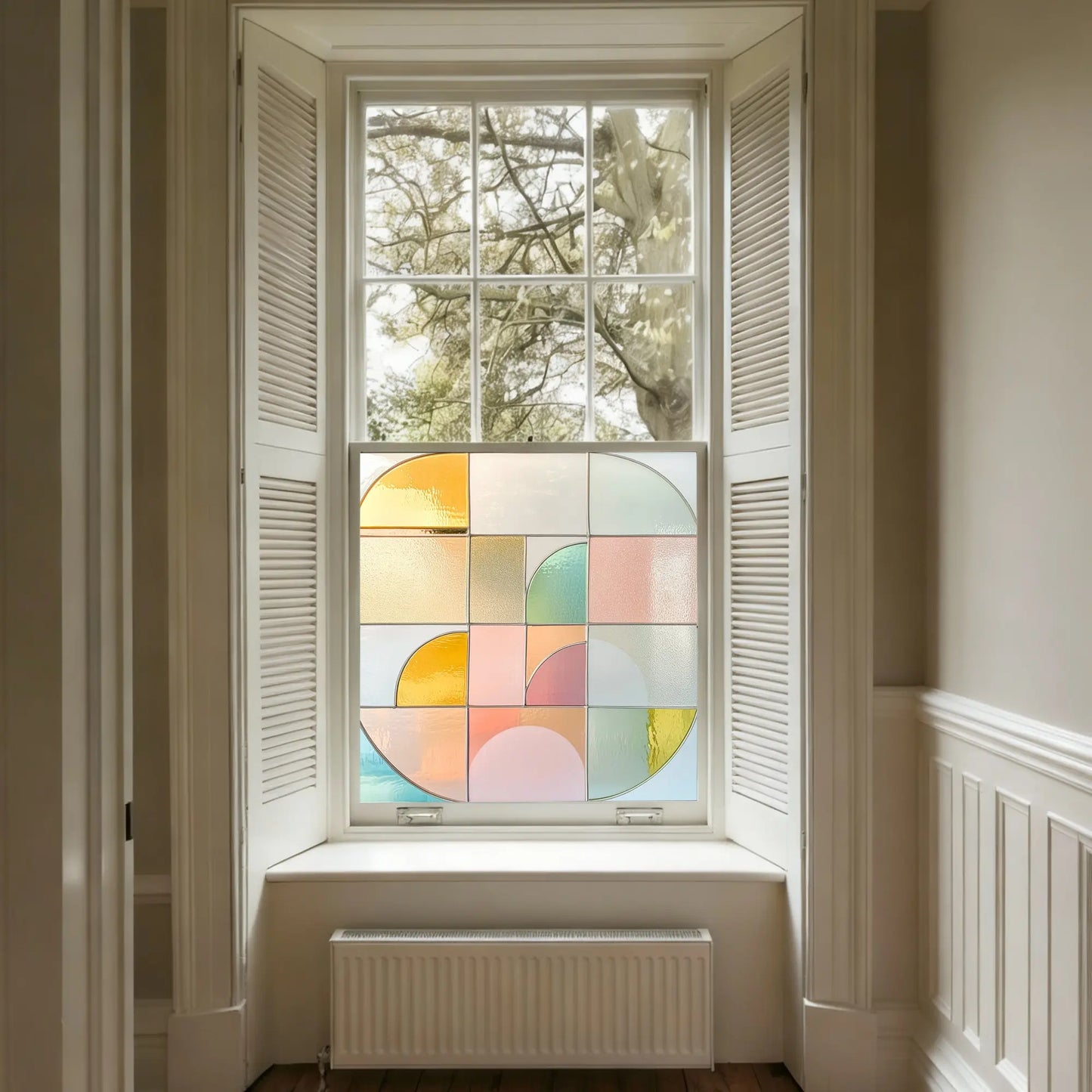 Cordignano Stained Glass Privacy Window Film Creative Windows