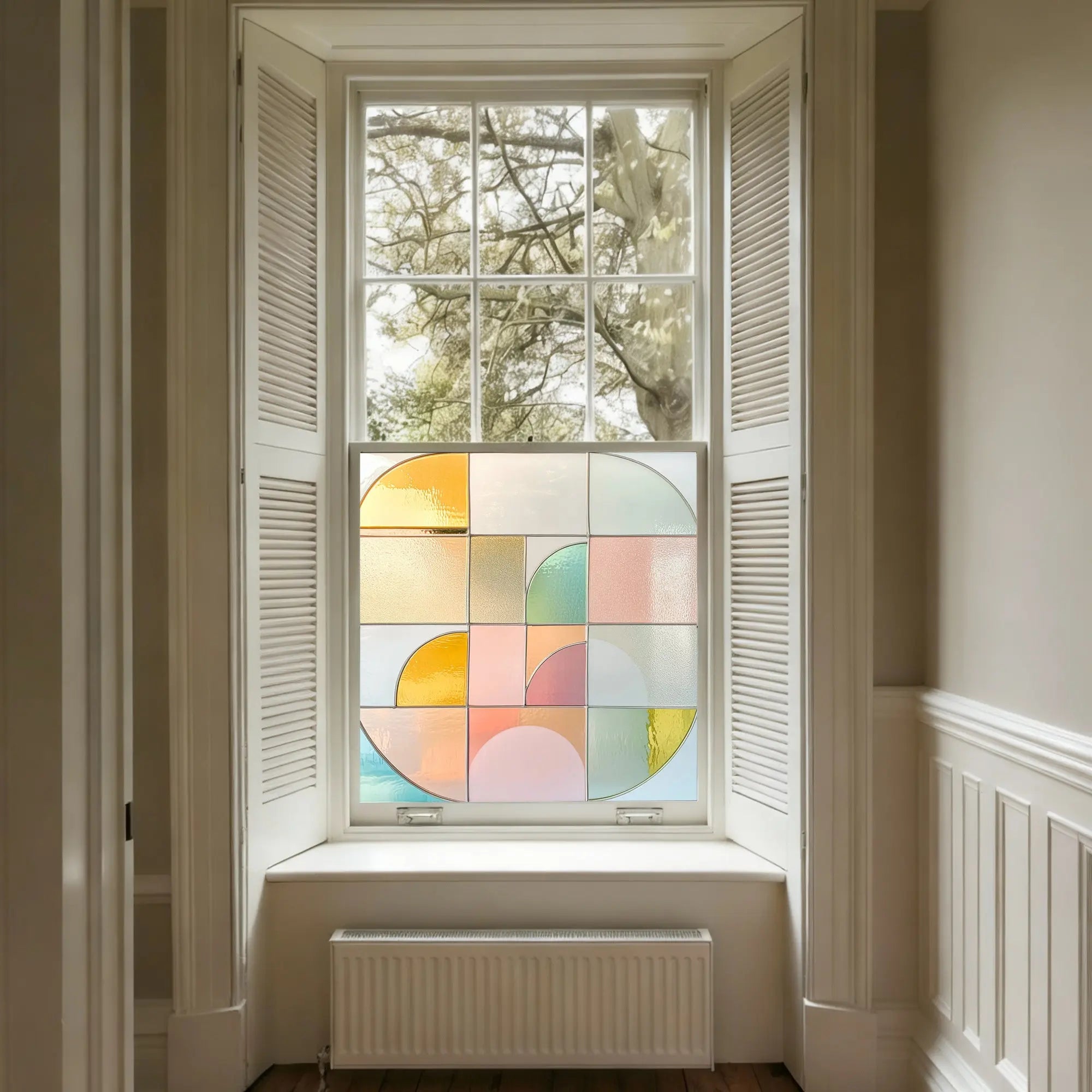 Cordignano Stained Glass Privacy Window Film Creative Windows